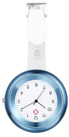 Avaner Krankenschwesteruhr Analog Quarzwerk Schwesternuhr Pflegeruhr mit Pin/Clip Ansteckuhr FOB Taschenuhr für Medical Damen Herren