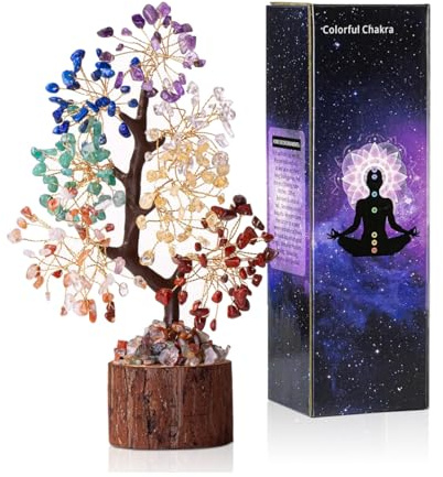 YushengTai Albero di Cristallo Ametista, Decorazione per Bonsai, Albero della Vita, Albero dei Soldi, Decorazione Spirituale Esoterica Feng Shui, 18 cm, Purple