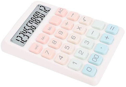 Tnfeeon Calcolatore Ad Alta sensibilità, Grande Schermo LCD per Chiara visibilità, Design Ergonomico per un Facile Utilizzo, Materiale ABS Robusto, Dimensioni Compatte per l'uso dell'ufficio e