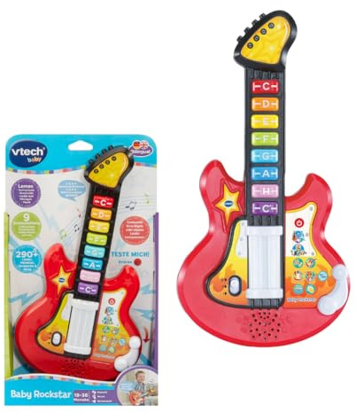 VTech Baby Rockstar - Elektrische Spielgitarre mit 4 Spielmodi