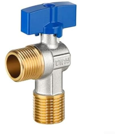 ComfyHarbor Valvola ad angolo in ottone da 1,3 cm con design a prova di perdite e funzione di risparmio idrico per collegamenti efficienti dell'impianto idraulico domestico e del riscaldamento