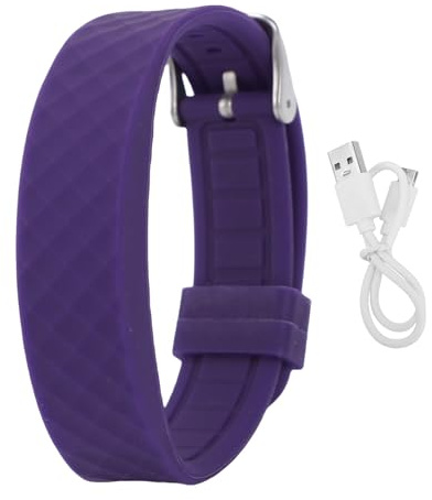 POENVFPO Fitness-Tracker, Eigenständige Vibrationsalarm-Erinnerungsuhr mit Schlaf-Tracking, Schrittzählung, Kalorien-Tracking, für Männer und Frauen, USB-Lade-Sportarmband