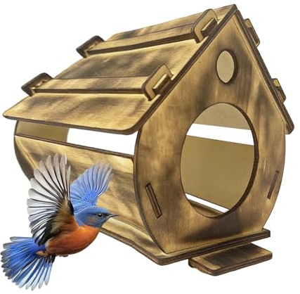 Casette per in Legno | Casetta in Legno Appendiabile,Casa per Passeri,per Esterno Giardino Cortile Patio Osservazione