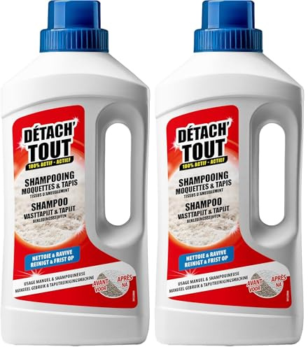Détachant Moquette et Tapis, 1 L (Lot de 2)