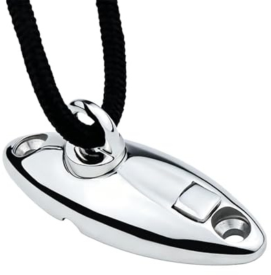 Rotating Ramhorn Seat - Boat Holder, Umbrella Canopy Connector, Side Guard Attachment | Resistant Steel Mounting Bracket For Marine Deck Hardware