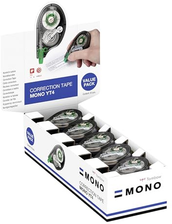 Tombow CT-YT4-20 Korrekturroller seitliches Abrollen 4,2 mm x 10 m Office Pack à 20 Stück lose