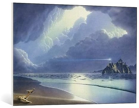 kunst für alle Leinwandbild: Hans-Werner SAHM Vor dem Sturm - hochwertiger Druck, Leinwand auf Keilrahmen, Bild fertig zum Aufhängen, 100x70 cm
