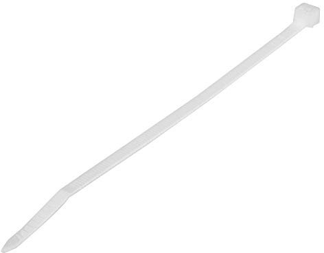 Poly Pool PP0301.1Q Set di 100 Fascette Fermacavi/Stringicavo, 4.8 mm x 350 mm, Diametro di Serraggio da 3 a 90 mm, Bianco