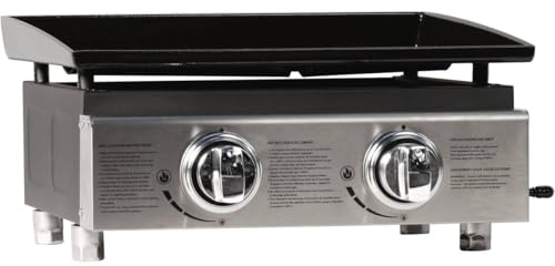 Plancha Presto 2-2 quemadores - 5kW - Gris