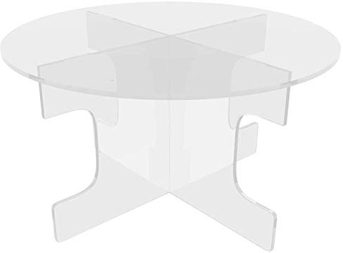 Danieli | Soporte de plastico para Tartas | Expositores de Pantalla Transparente de acrílico, elevadores para postres, Frutas y Buffet, Cupcakes para la casa y el Bar