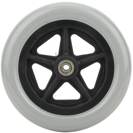 Roues avant de fauteuil roulant, roulette avant de 7 pouces, roues en caoutchouc antidérapantes désactivées, remplacement de roue pour fauteuils roulants, déambulateurs, marcheurs