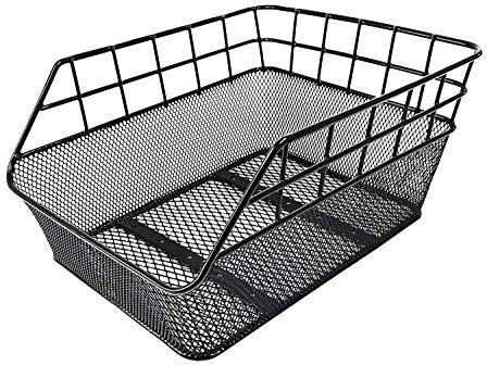 Fahrradkorb XXL Schultaschenkorb schwarz Einkaufskorb Gepäckträgerkorb 45x29,5x21 cm