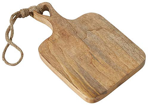 Boltze Schneidbrett Lela (Brett aus Mango-Holz, mit Herzausschnitt im Griff, Maße 30x19x2 cm, Holzbrett mit Schlaufe) 2002873