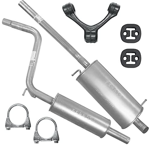 Adamot Auspuffanlage Schalldämpferset Auspuff für VW Caddy III 3 2K 1.4i