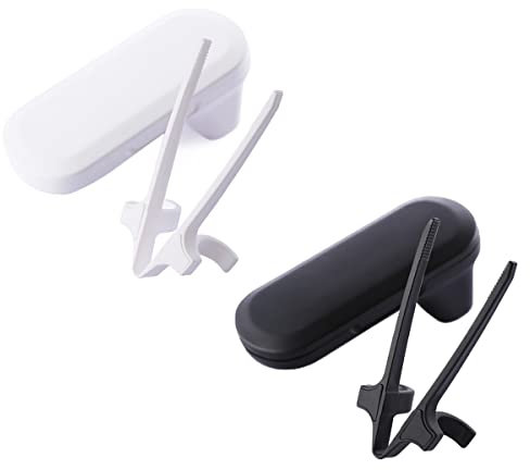 Angzhili 2 Pcs Finger Snack Chopsticks Set for Gamers, Potato Chips Small Tongs Lazy Auxiliary Controllers ​PC Phones Accessories - Not Dirty Hand Cell Phones Accessories Kitchen Tool(2 Colors)