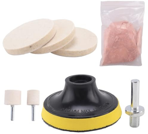 Dacvgog 8 StüCke 120G Ceroxid Glas Polier Pulver Kit für Kratzen Entferner für Wind Schutz Scheiben Glas Reinigungs Kratzer