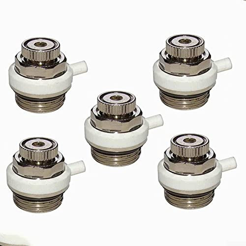 5pcs 1/2 for BSP Automatic Air Vent Auto Cut-off Self Bleeding Radiator Valve 1/2/3/5pcs