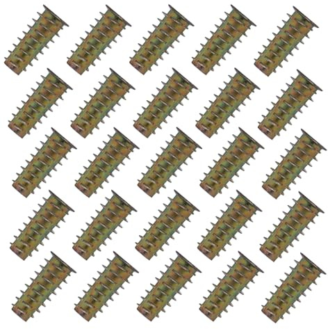 YoiYee Lot de 20 écrous hexagonaux M6 x 25 mm pour meubles en bois, projets de bricolage