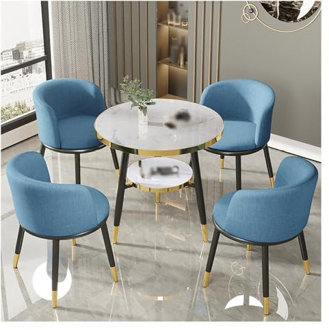 Büro Runder Besprechungstisch,Bürotisch Und Stuhl Set Rezeption Couchtisch,Rezeption Tisch Und Stuhl Kombination,Verhandlungstisch Meetings Kleine Tische,For Esszimmer,Küche Wohnzimmer,60/70/80cm ( Co