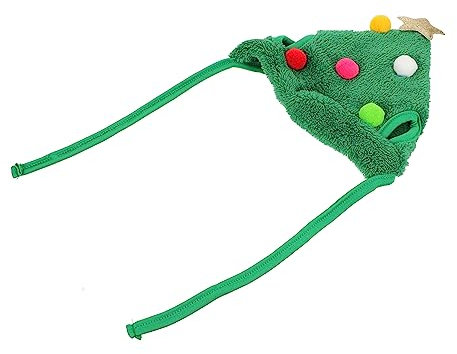 HAPINARY Pet Weihnachtsmütze Für Hunde Und Katzen Leichtes Festliches Haustierkostüm Mit Bunten Kugeln Bequemes Accessoire Für Party Und Fotoshooting Geeignet Für Kleine Bis Mittelgroße Tie