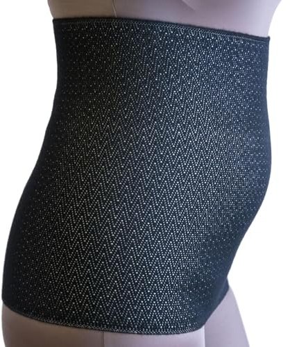 BODYPERFECT Ceinture lombaire chauffante Laine Abdominale Homme Femme Gaine ventre plat XXL-NOIR