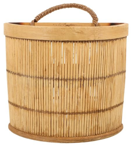 Zerodeko Rattan-Hängekorb Weidengeflecht Wandkorb Mit Griffhaken Cesta De Pared Obst- Und Gemüse-Aufbewahrungsbehälter Für Kartoffeln Zwiebeln Ingwer Utensilien Blumen