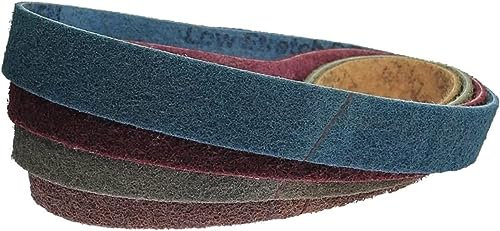 Rollo de papel de lija,papel de lija fino, 4 piezas de nailon no tejido de 40 * 740 mm, grueso a fino for pulir, pulir, afilar (color: mezcla, tamaño: 740x40 mm) (color: mezcla, tamaño: 740x40 mm) ( C