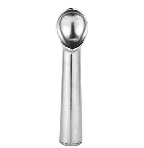 Glassskopa i aluminium med utlösare, robust metallsked av rostfritt stål, för fryst yoghurt, gelato och glasmuggar. Lätt och frostsäker design (3)