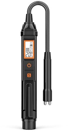 Aicevoos NC Bremsflüssigkeitstester Stift Bremsflüssigkeitsteststreifen, kalibriert für DOT3 DOT4 DOT-5.1 Bremsflüssigkeit