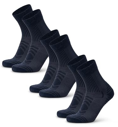 DANISH ENDURANCE Calcetines Senderismo Ligeros, Lana Merino, 3 Pack
