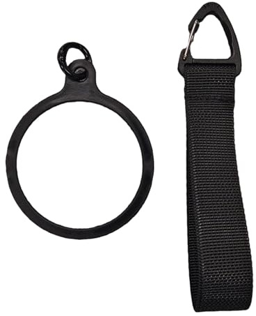Generisch Water Bottle Wrist Strap, Sports Bottle Handle, Bottle Carrier Handle Tether - Water Grip Cup Strap with Ring with Inner Diameter of 6.6 cm for Carrying Outdoor Sports
