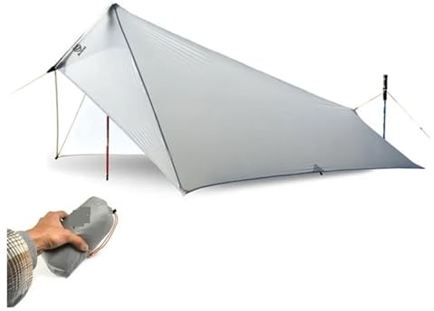 Zeltplane Camping Zelt Tarp Leichte Regenplane for Zelte, wasserdichte 15d-Silikonbeschichtung aus Nylon for Campingunterstände, Überdachung, leichte Plane