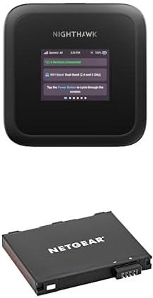NETGEAR Routeur 5G SIM WiFi 6 (MH3150) – routeur Mobile 5G WiFi Ultra-Rapide, 2.5 Gbit/s et Jusqu’à 32 appareils | Réseau sécurisé | Compatible Tous opérateurs| Livré avec Une Batterie supplémentaire