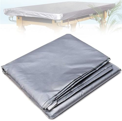 Wasserdichte PVC-Pooltischabdeckung mit Kordelzug, Feuchtigkeits- und Sonnenschutz, passend für 2,2 m, 2,2 m, 2,3 m, 2,4 m, 2,3 m, 3,6 m, Snookertische