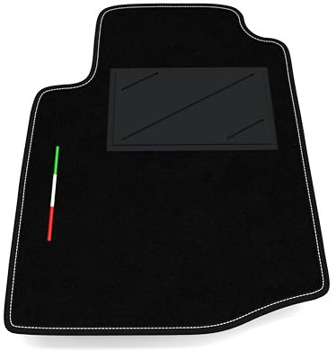 Automatte nur auf der Fahrerseite, 1 Stück, kompatibel mit Toyota Aygo 2014-2024 | 1 maßgeschneiderter Teppich, Italien-Flagge
