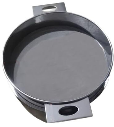 Fine Mesh Sieve with Stand, Fine Kitchen Sieve, Pollen Sieve, Honey Strainer, Round, Mesh Filter Sieve Made of Stainless Steel, Sieves for Oil Residues, Soy Milk Sieve (Silver)