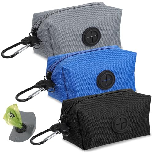 3 Stück Kotbeutelspender Für Hunde Weicher Tragbarer Hundekotbeutelspender Hundekotbeutel Dispenser Hundekotbeutelhalter Zum Spazierengehen Mit Dem Hund Laufen Wandern Für Alle Leinen (3 Farben)