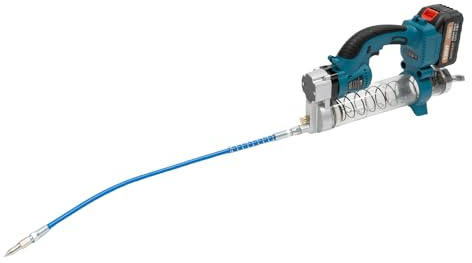 UHDUIG Pistola ingrassatrice elettrica a batteria, 21 V, 6000 psi, con luce LED, asta di trazione ispessita per veicoli a motore, macchine pesanti, navi