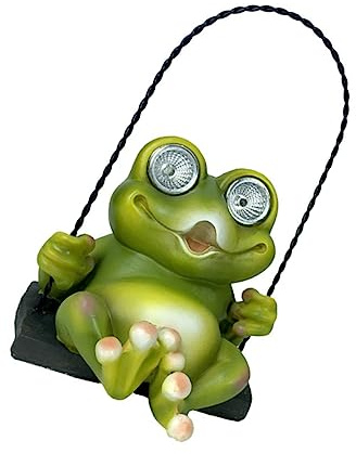 UKCOCO Lampe Solaire Extérieure Décorative Résine avec Statue de Éclairage LED Autonome pour Jardin Cour Pelouse et Terrasse Design Original et Économique