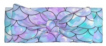 Diadema con lazo de sirena para bebé, un accesorio para el pelo para recién nacidos y bebés, adecuado para bebés de 0 a 6 meses de edad