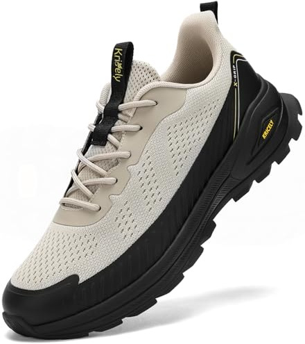 Kricely Zapatillas de Trail Running Hombre Zapatillas de Trekking Zapatos de Senderismo Ligero Antideslizantes AL Aire Libre Deporte Tenis Sneakers