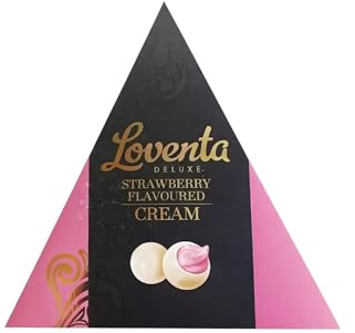 Pralines au Chocolat Fourrées à la Crème de Fraise – Confiserie Gourmande, Saveur Douce et Fondante – 110 g