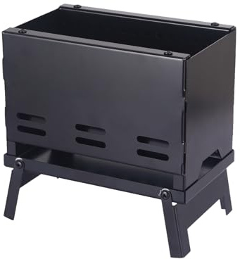 Grill Portatile A Carbone Per Campeggio - Barbecue Pieghevole Stove | Grill Portatile A Carbone | Per Campeggio Spiaggia Picnic Giardino Posteriore Cortile Casa Cucina All'aperto E