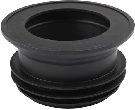 SPORTARC WC-Flansch, Wachsring, Abflussrohrdichtung, Anti-Leckdichtung für 100–110 mm PVC, Gummi-Bodenauslass-Dichtungsring, schwarz