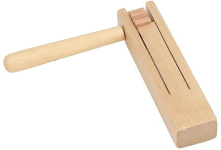 Dioche Ratchet Matraca Noise Wooden Ratchet Noise Maker - Birch Wood Rattle for Games and Celebrations - Lightweight and Fun Hand Noisemaker Toy