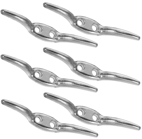IMIKEYA Fáciles de Almacenar y Transportar Color Plata Superficie Lisa para Cordón de Persiana 6 Abrazaderas Metálicas para Oficina y