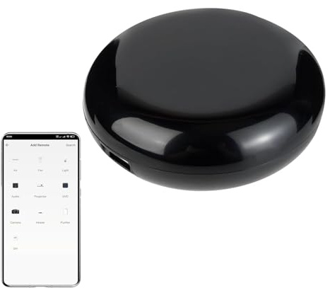 Smart WiFi IR-Fernbedienung, Infrarot-Universalfernbedienung für Klimaanlage, TV, DVD, All-in-One-Fernbedienungs-Hub für die Hausautomatisierung, kompatibel mit Alexa und Google Home