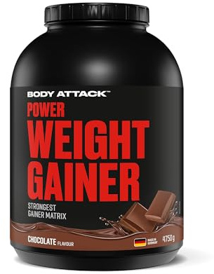Body Attack Power Weight Gainer Chocolate, 1er Pack (1 x 4.75 kg)