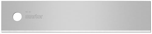 MARTOR 10x Industrieklinge 18,7 mm, 2-fach, Stahl, Doppel-Facette | Im Spender, Doppel-Facette, beidseitig geschliffen, für Sicherheitsmesser & Cuttermesser, No. 87.60