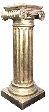Antikes Wohndesign Blumensäule Blumenständer Barock Säule Standsäule Gold Antik